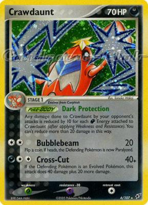 006 / 107 Crawdaunt rara foil (EN) -NEAR MINT-