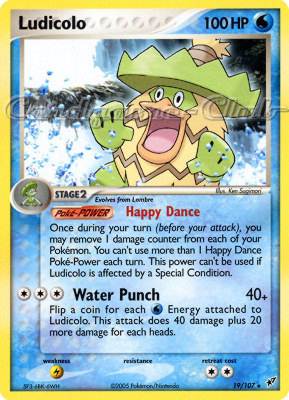 019 / 107 Ludicolo rara (EN) -NEAR MINT-
