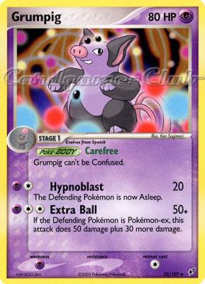 032 / 107 Grumpig non comune (EN) -NEAR MINT-
