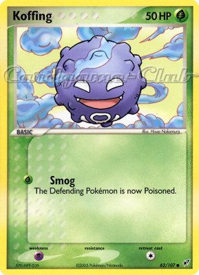 062 / 107 Koffing comune (EN) -NEAR MINT-