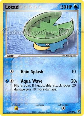 063 / 107 Lotad comune (EN) -NEAR MINT-