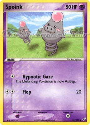 076 / 107 Spoink comune (EN) -NEAR MINT-