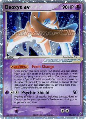 099 / 107 Deoxys EX rara ex foil (EN) -NEAR MINT-