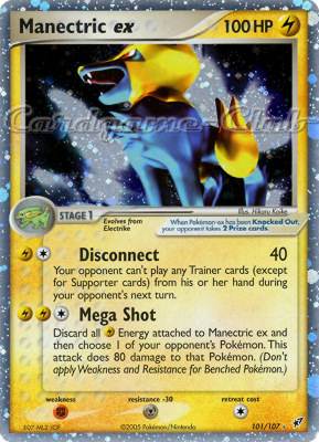 101 / 107 Manectric EX rara ex foil (EN) -NEAR MINT-