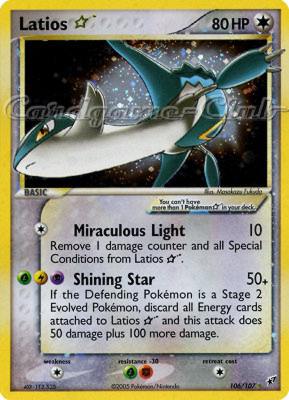 106 / 107 Latios "Star" rara "star" foil (EN) -NEAR MINT-