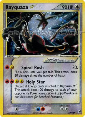 107 / 107 Rayquaza "Star" rara "star" foil (EN) -NEAR MINT-