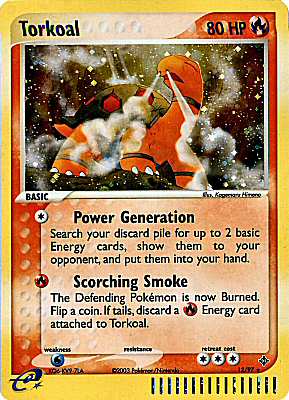 12 / 97 Torkoal rara foil (EN) -NEAR MINT-