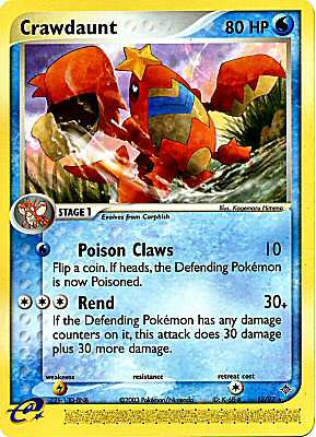 13 / 97 Crawdaunt rara (EN) -NEAR MINT-