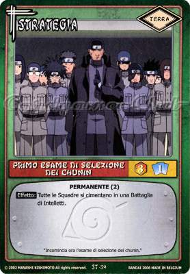 ST59 Primo esame di selezione dei Chunin non comune -NEAR MINT-