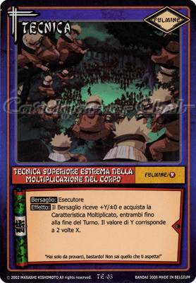 TE05 Tecnica superiore estrema della moltiplicazione del corpo rara foil -NEAR MINT-