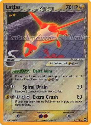 008 / 113 Latias Delta Species rara foil (EN) -NEAR MINT-