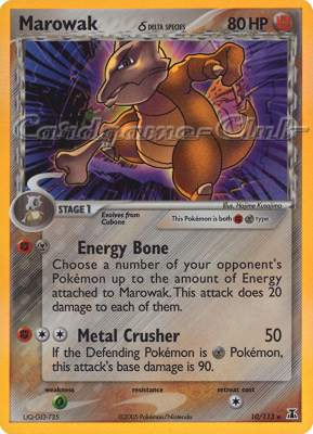 010 / 113 Marowak Delta Species rara foil (EN) -NEAR MINT-