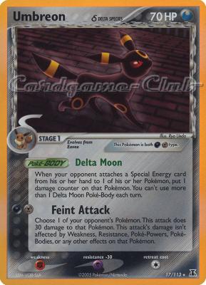 017 / 113 Umbreon Delta Species rara foil (EN) -NEAR MINT-
