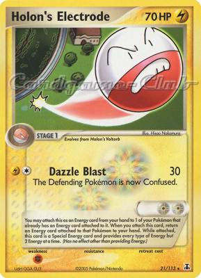 021 / 113 Holon's Electrode rara (EN) -NEAR MINT-