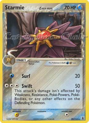 030 / 113 Starmie Delta Species rara (EN) -NEAR MINT-
