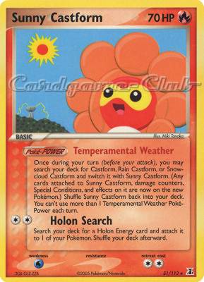 031 / 113 Sunny Castform rara (EN) -NEAR MINT-