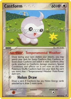 034 / 113 Castform non comune (EN) -NEAR MINT-