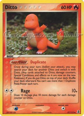 037 / 113 Ditto (Charmander) non comune (EN) -NEAR MINT-
