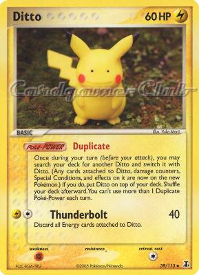 039 / 113 Ditto (Pikachu) non comune (EN) -NEAR MINT-