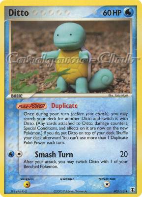 040 / 113 Ditto (Squirtle) non comune (EN) -NEAR MINT-