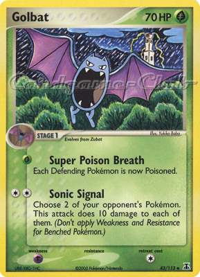 043 / 113 Golbat non comune (EN) -NEAR MINT-