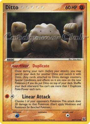 062 / 113 Ditto (Geodude) comune (EN) -NEAR MINT-