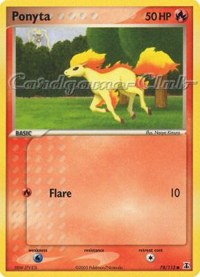 078 / 113 Ponyta comune (EN) -NEAR MINT-
