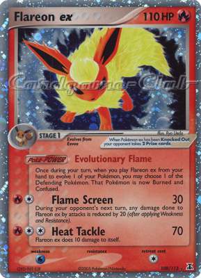 108 / 113 Flareon EX rara ex foil (EN) -NEAR MINT-
