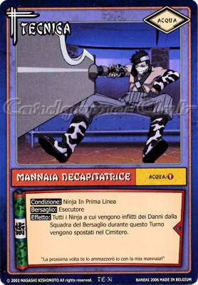 TE31 Mannaia decapitatrice comune -NEAR MINT-