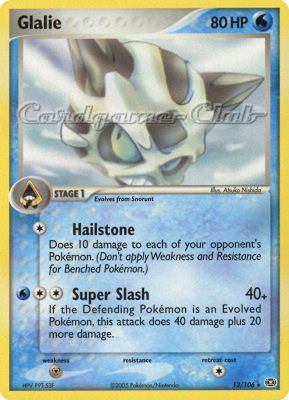 013 / 106 Glalie rara (EN) -NEAR MINT-