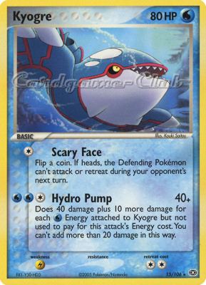 015 / 106 Kyogre rara (EN) -NEAR MINT-