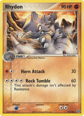 019 / 106 Rhydon rara (EN) -NEAR MINT-