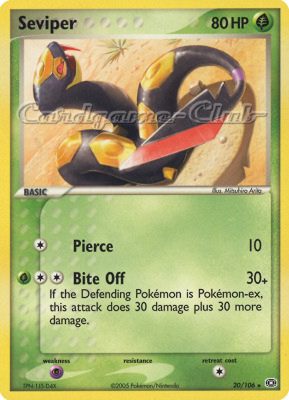 020 / 106 Seviper rara (EN) -NEAR MINT-