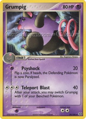 029 / 106 Grumpig non comune (EN) -NEAR MINT-