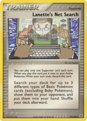 077 / 106 Lanette's Net Search non comune (EN) -NEAR MINT-
