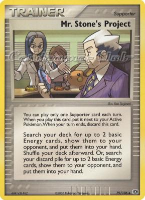 079 / 106 Mr. Stone's Project non comune (EN) -NEAR MINT-