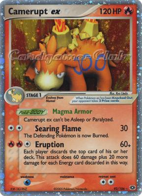 092 / 106 Camerupt EX rara ex foil (EN)  -GOOD-