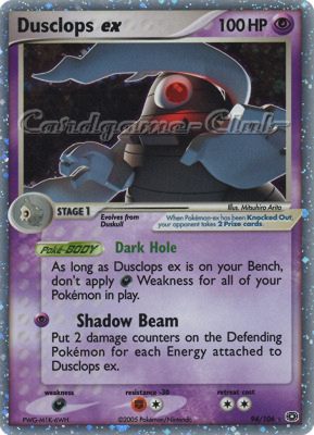 094 / 106 Dusclops EX rara ex foil (EN) -NEAR MINT-