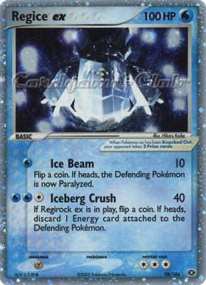 098 / 106 Regice EX rara ex foil (EN) -NEAR MINT-