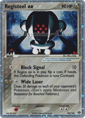 100 / 106 Registeel EX rara ex foil (EN) -NEAR MINT-