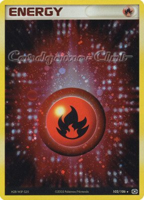 102 / 106 Fire Energy rara foil (EN) -NEAR MINT-