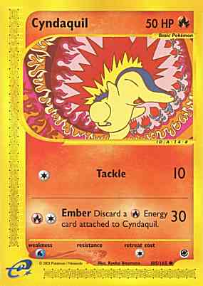 105 / 165 Cyndaquil comune (EN) -NEAR MINT-