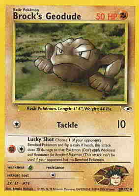 038 / 132 Brock's Geodude Lv. 17 non comune unlimited (EN) -NEAR MINT-