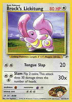 041 / 132 Brock's Lickitung non comune unlimited (EN) -NEAR MINT-