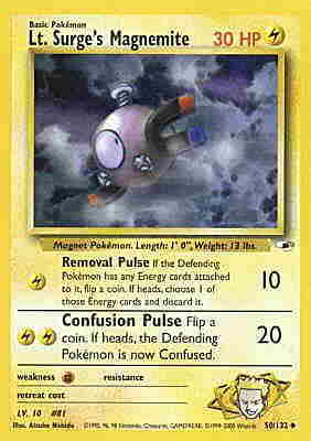 050 / 132 Lt. Surge's Magnemite Lv. 10 non comune unlimited (EN) -NEAR MINT-
