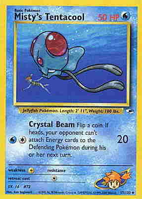 057 / 132 Misty's Tentacool Lv. 16 non comune unlimited (EN) -NEAR MINT-