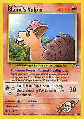 065 / 132 Blaine's Vulpix comune unlimited (EN) -NEAR MINT-
