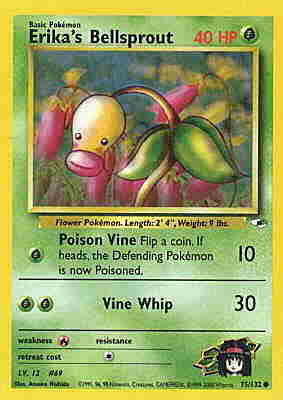 075 / 132 Erika's Bellsprout Lv. 12 comune unlimited (EN) -NEAR MINT-