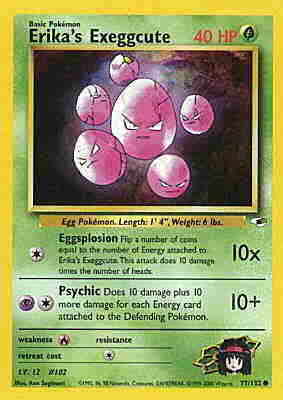 077 / 132 Erika's Exeggcute Lv. 12 comune unlimited (EN) -NEAR MINT-