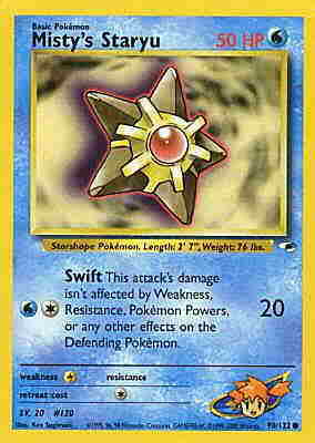 090 / 132 Misty's Staryu comune unlimited (EN) -NEAR MINT-